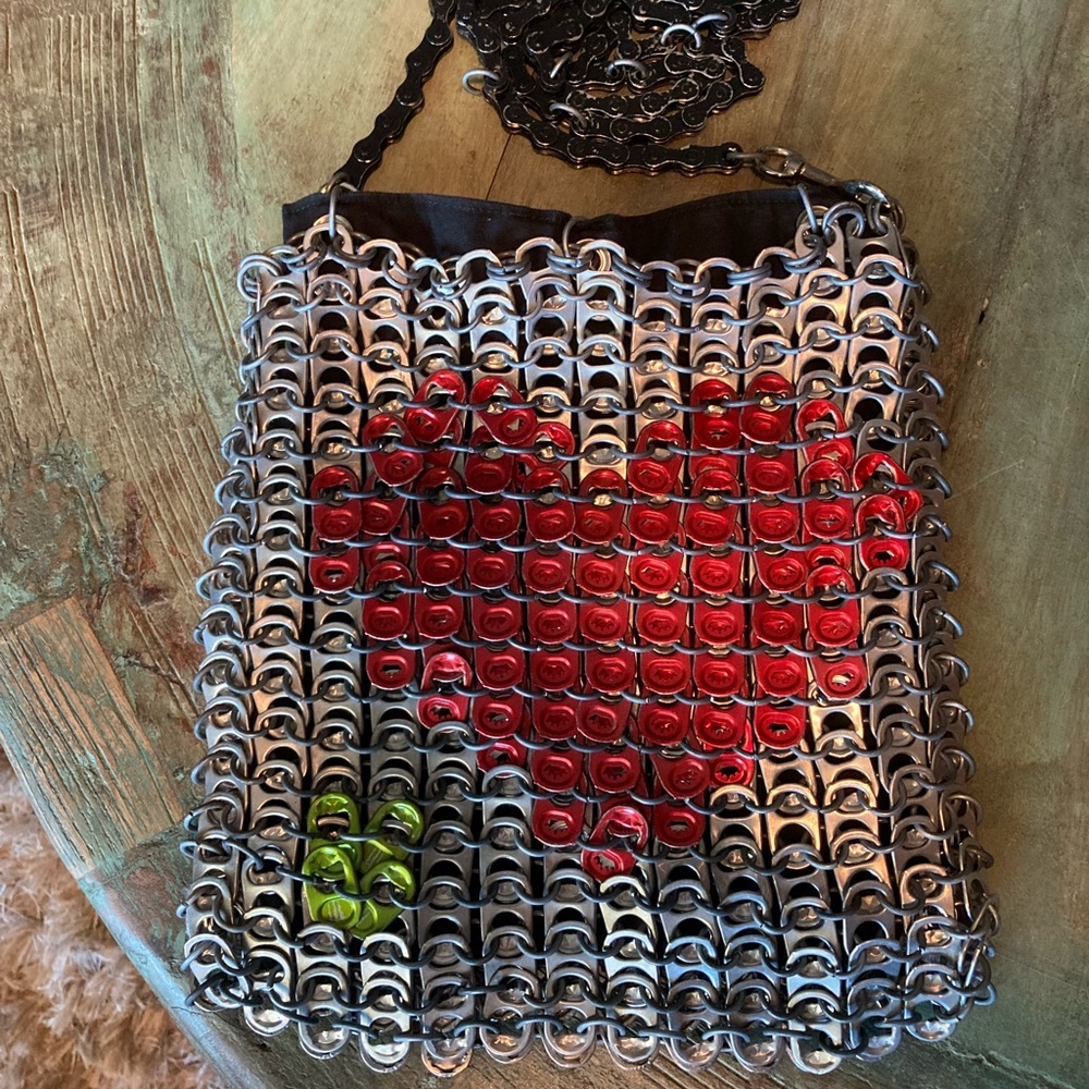 Bike Chain, Pop-Top , One of a Kind ❤️ Bag